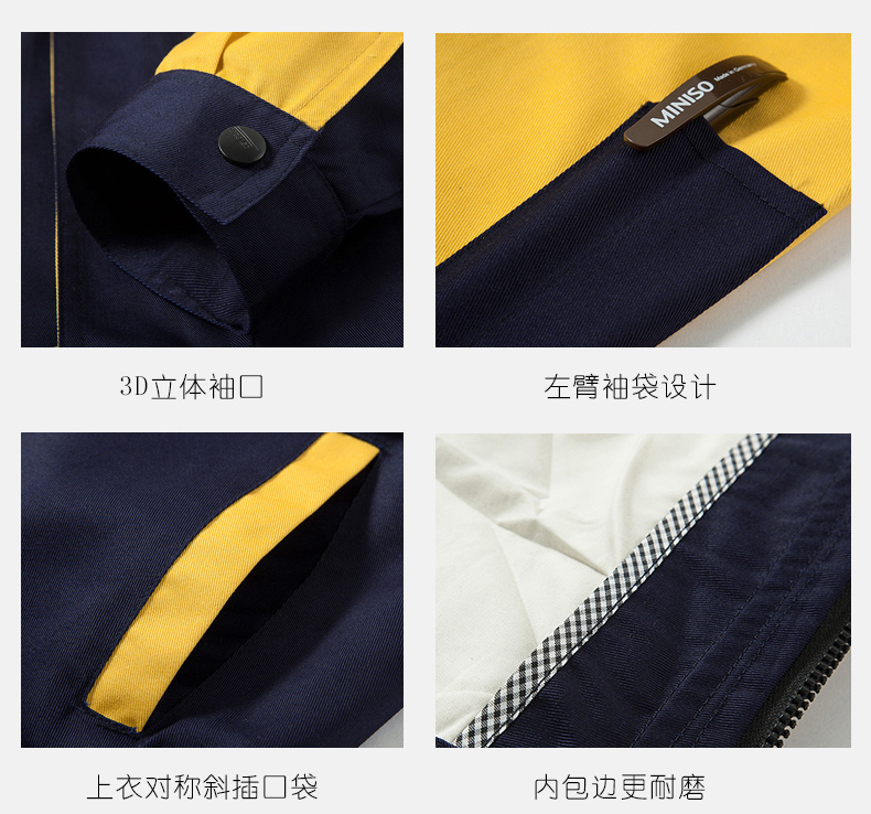 工作服袖口、口袋細(xì)節(jié)展示