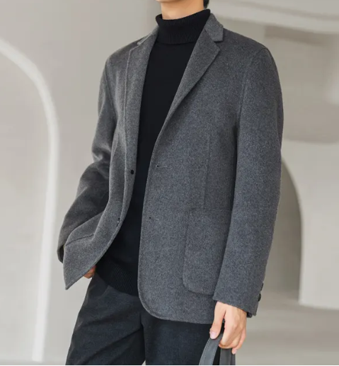 全毛面料男士西服上衣，西服定制